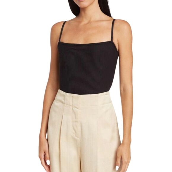 Good American Ottoman Seamless Ribbed Cheeky Bodysuit sz S - Picture 2 of 9